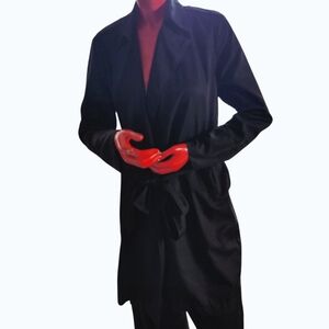 HAVE: Casual Black Trench Coat